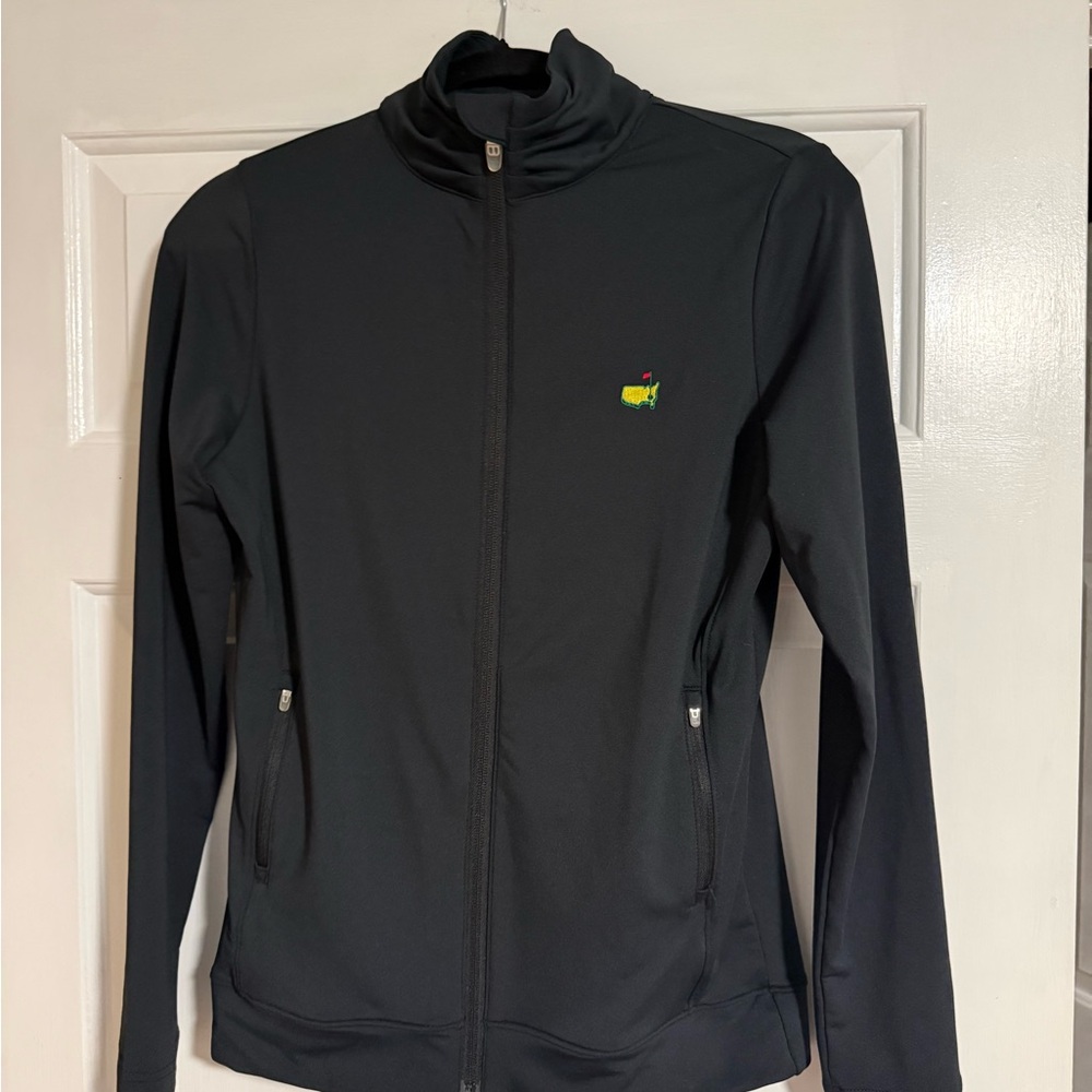 Women's Black Utility Jacket with Embroidered Logo masters